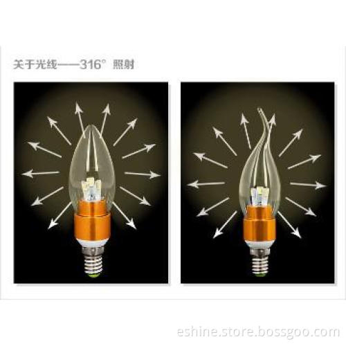 E14/E12/E26/E27 decorative led candle light
